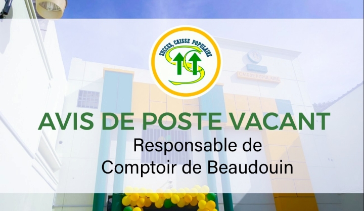 Avis de Poste Vacant: Responsable de Comptoir de Beaudouin